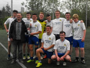 John presenting the cup